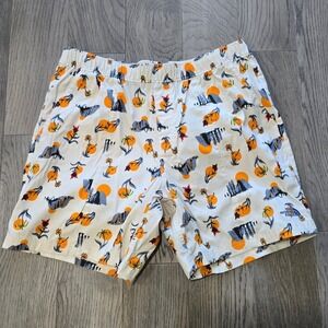 The North Face Class V Shorts Sun Valley Cream AOP Mens Large